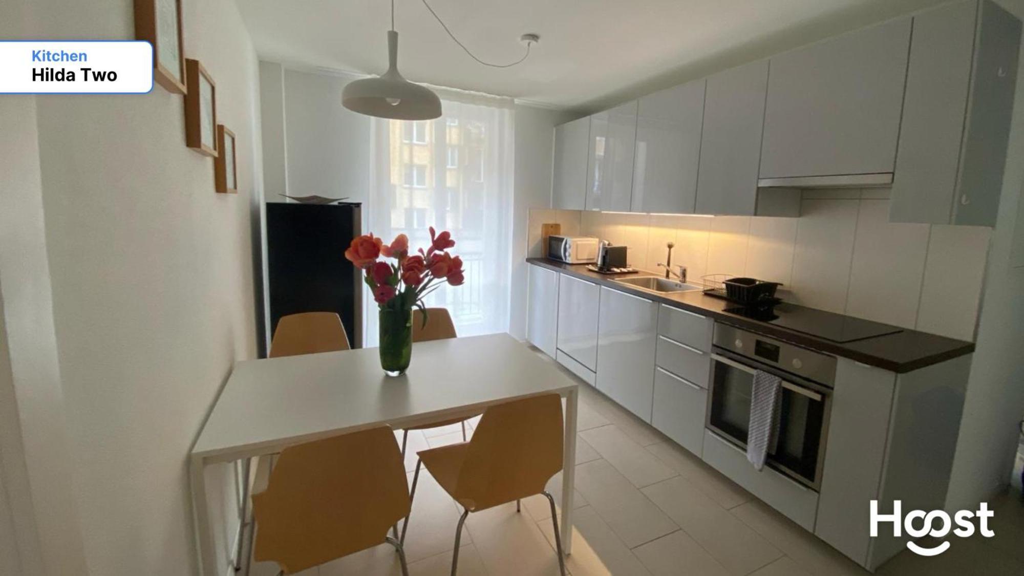 H2 With 3,5 Rooms, 2Br, Living Room And Kitchen, Central And Quite Zurich Bagian luar foto