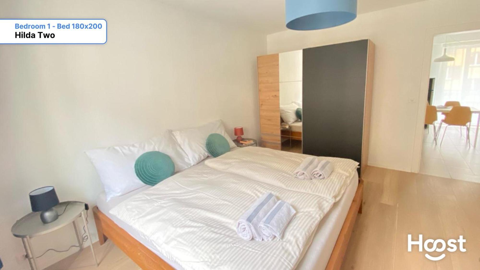 H2 With 3,5 Rooms, 2Br, Living Room And Kitchen, Central And Quite Zurich Bagian luar foto